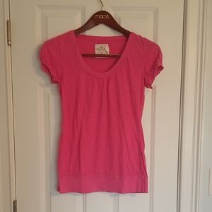 H&M Pink Short Sleeve Top, Size M